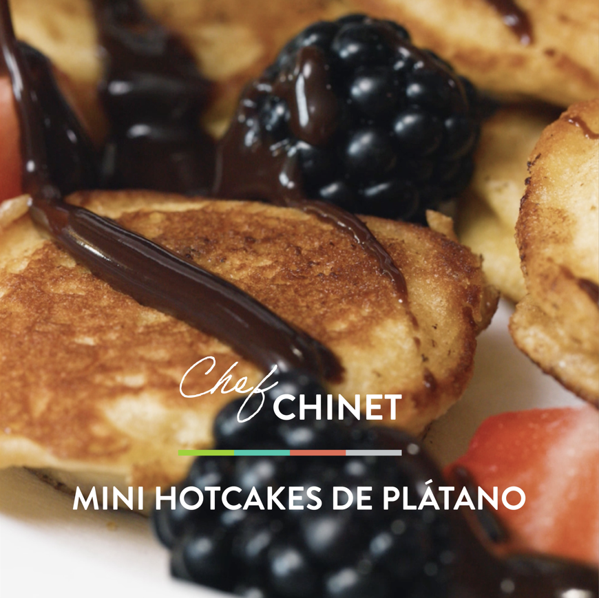 Mini Hotcakes de Plátano.