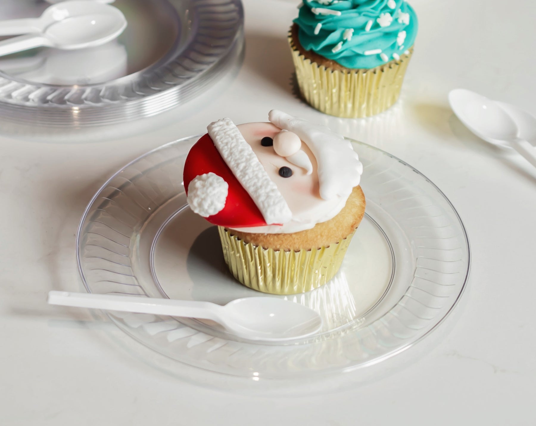Cupcakes Navideños con Chinet