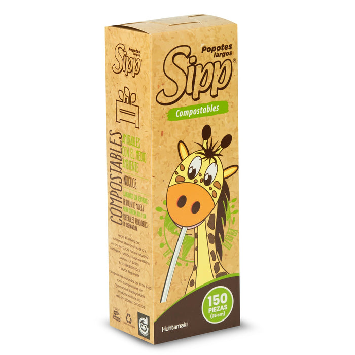 Popote Sipp Largo Compostable – 1203501