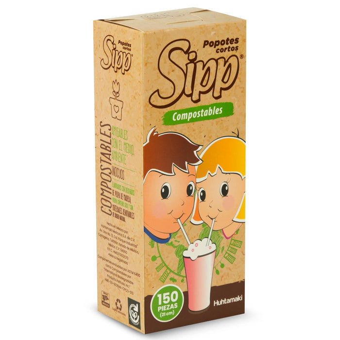 Popote Sipp Corto Compostable – 1203500