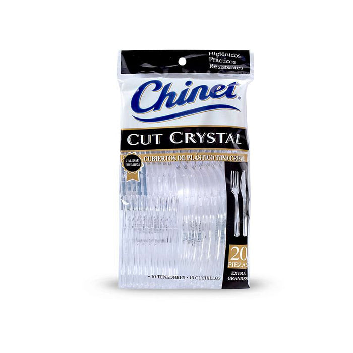 Juego de Tenedor y Cuchillo Chinet Crystal – 1302013