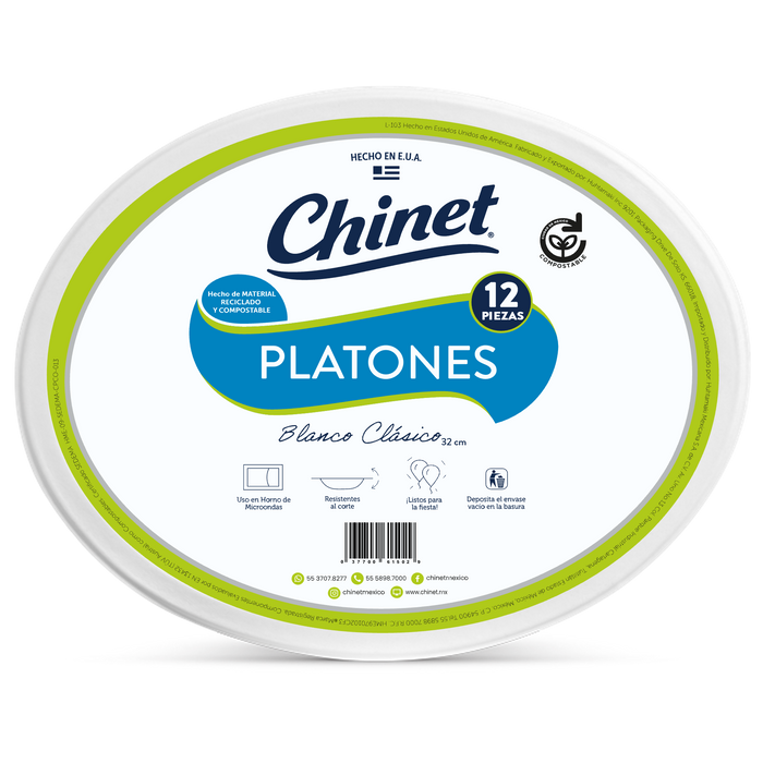 Platones desechables Chinet – 3100252