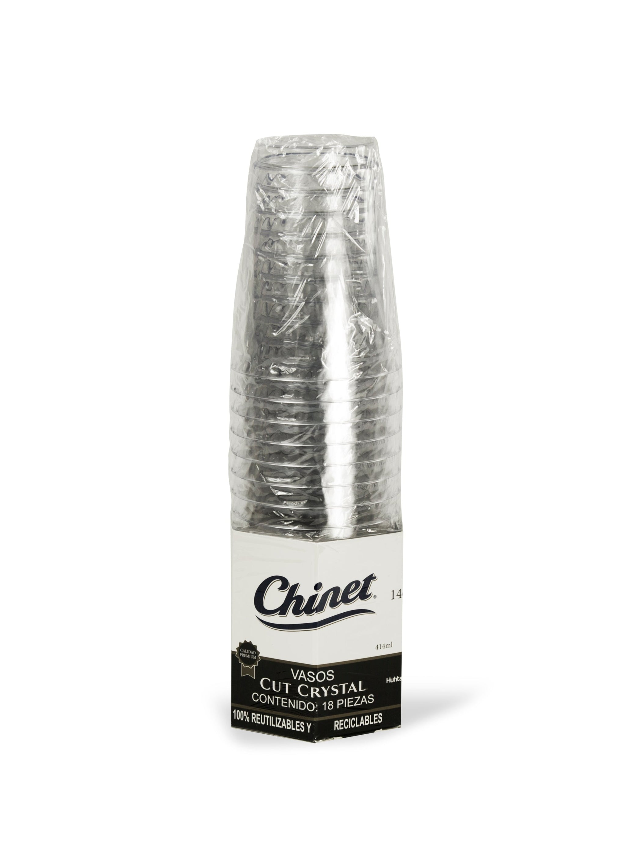 Vaso Chinet Crystal de 14 Oz (414 ml) – 2400012 — Huhtamaki Mexico