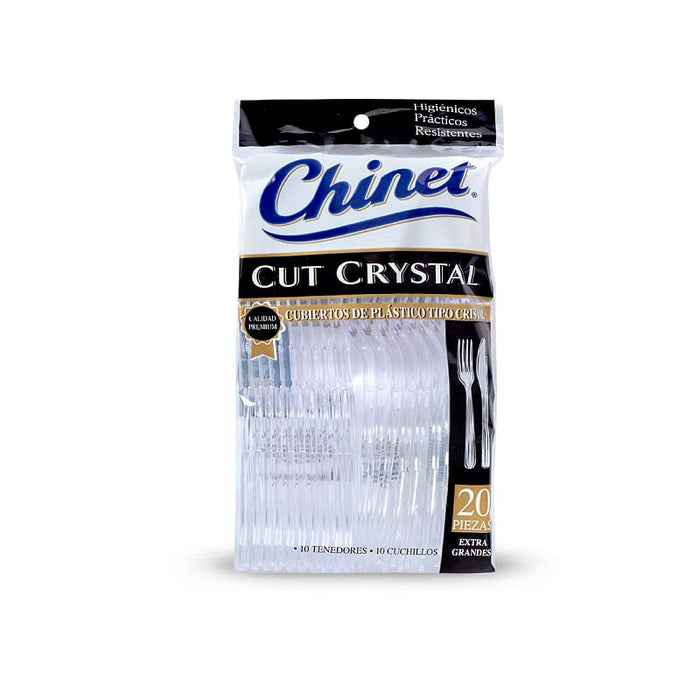 Juego de Tenedor y Cuchillo Chinet Crystal  – 1302013